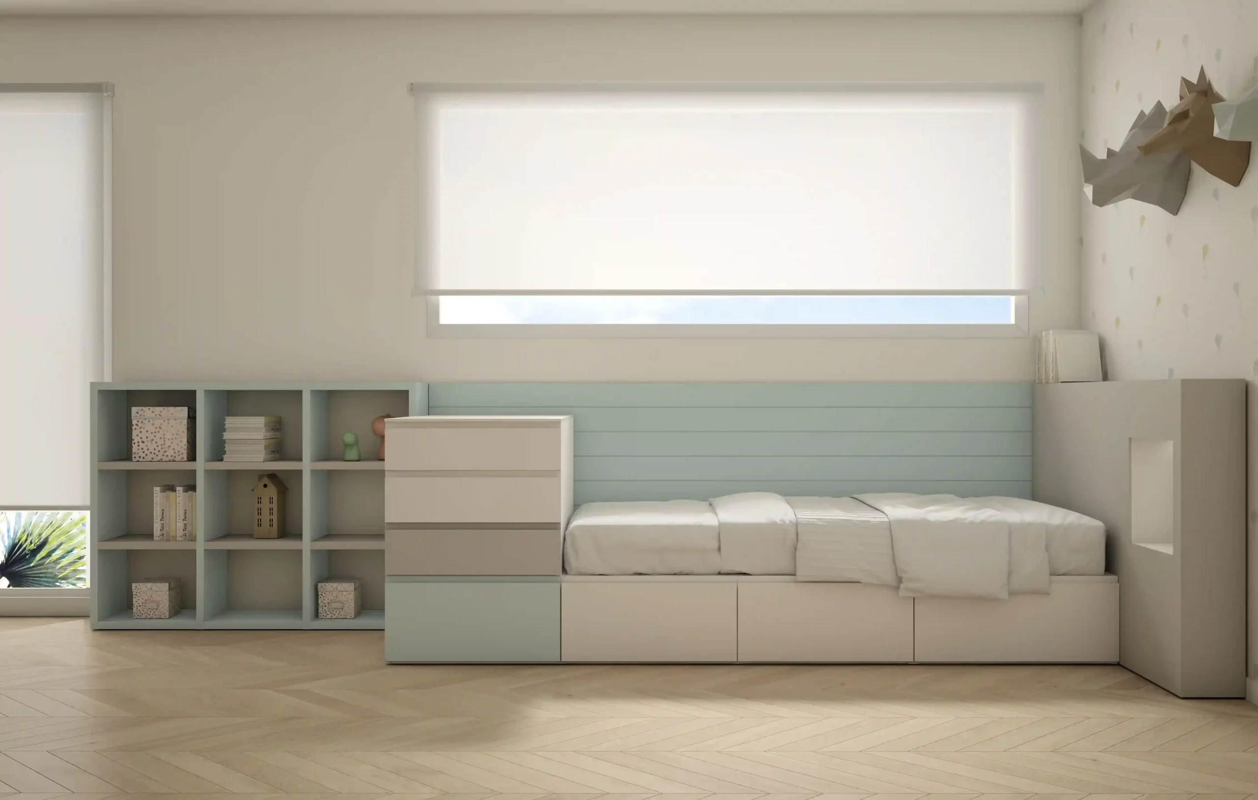 mueble juvenil con cajones