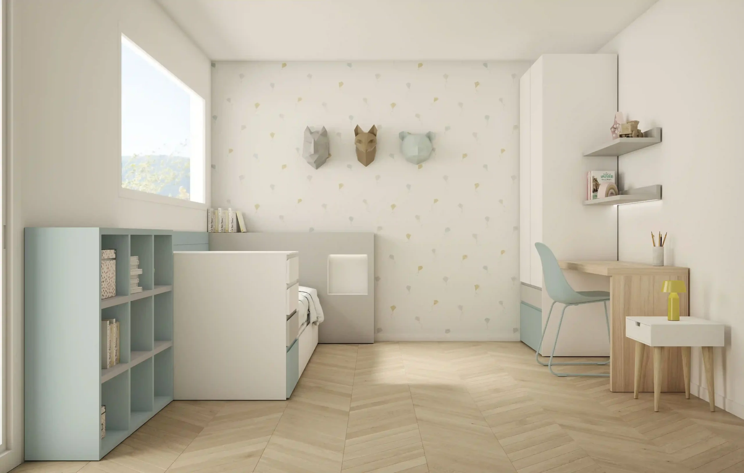 estanteria dormitorio juvenil