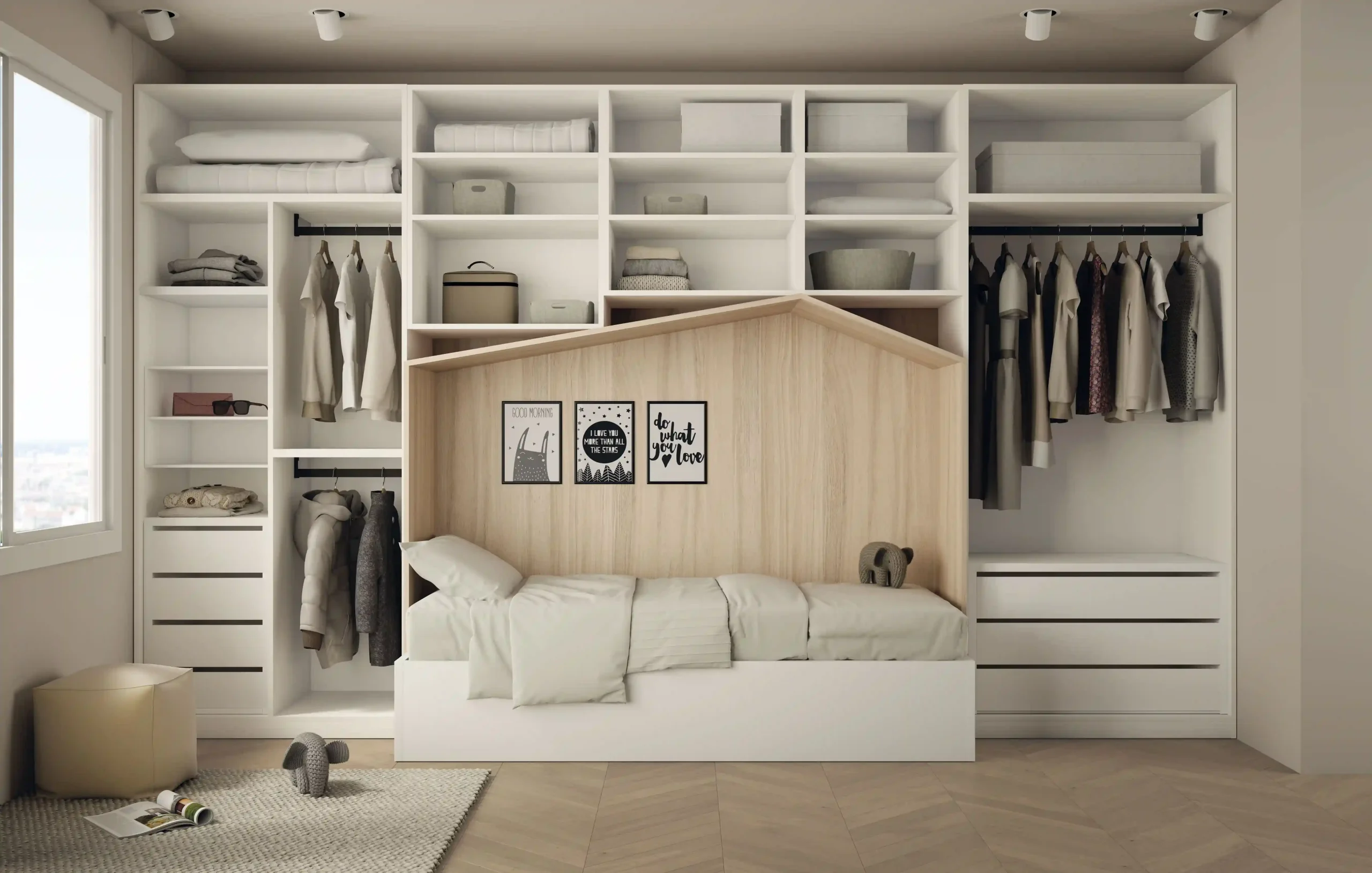 armario con cama empotrada