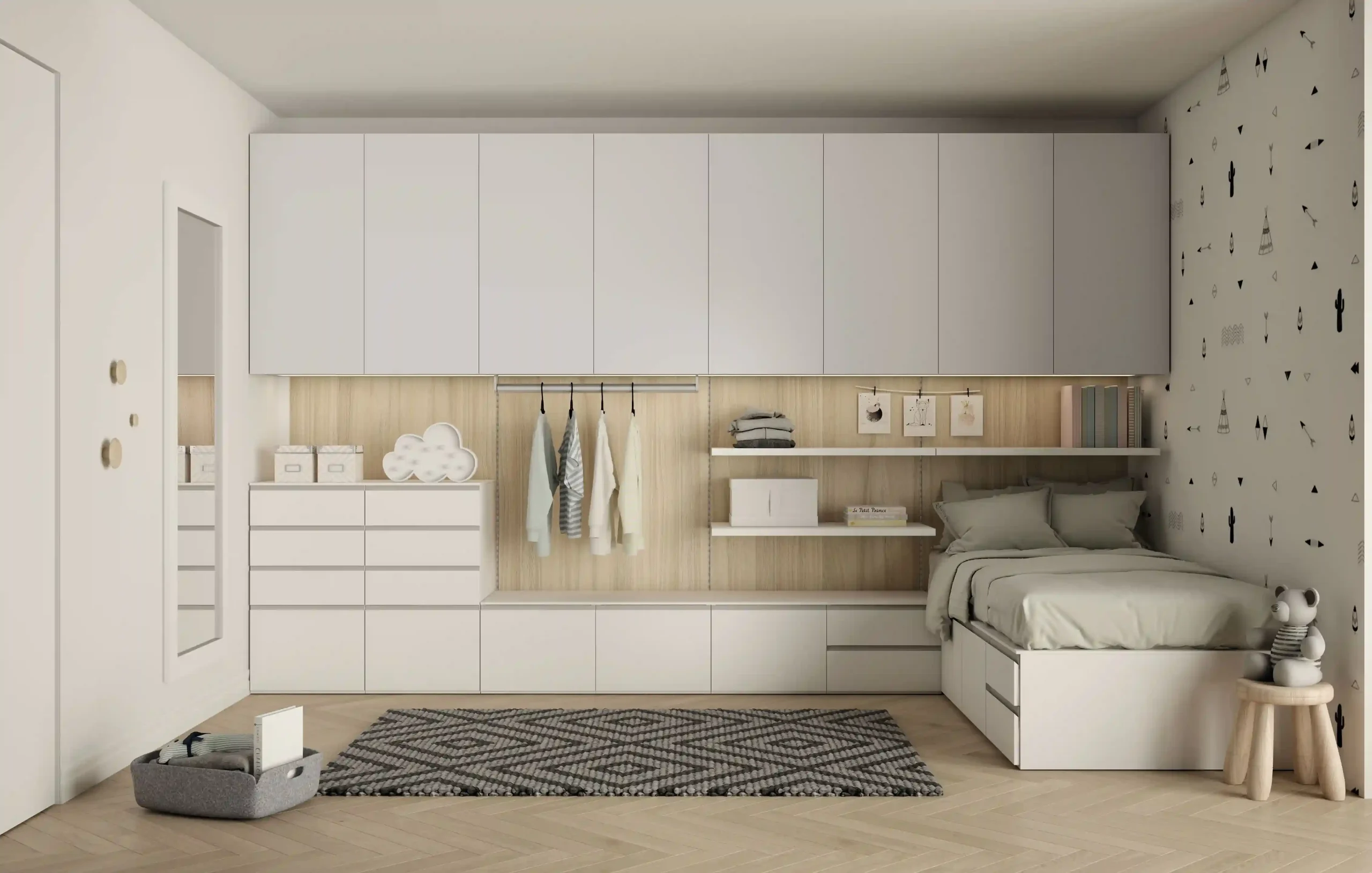 cama juvenil multiamacenaje