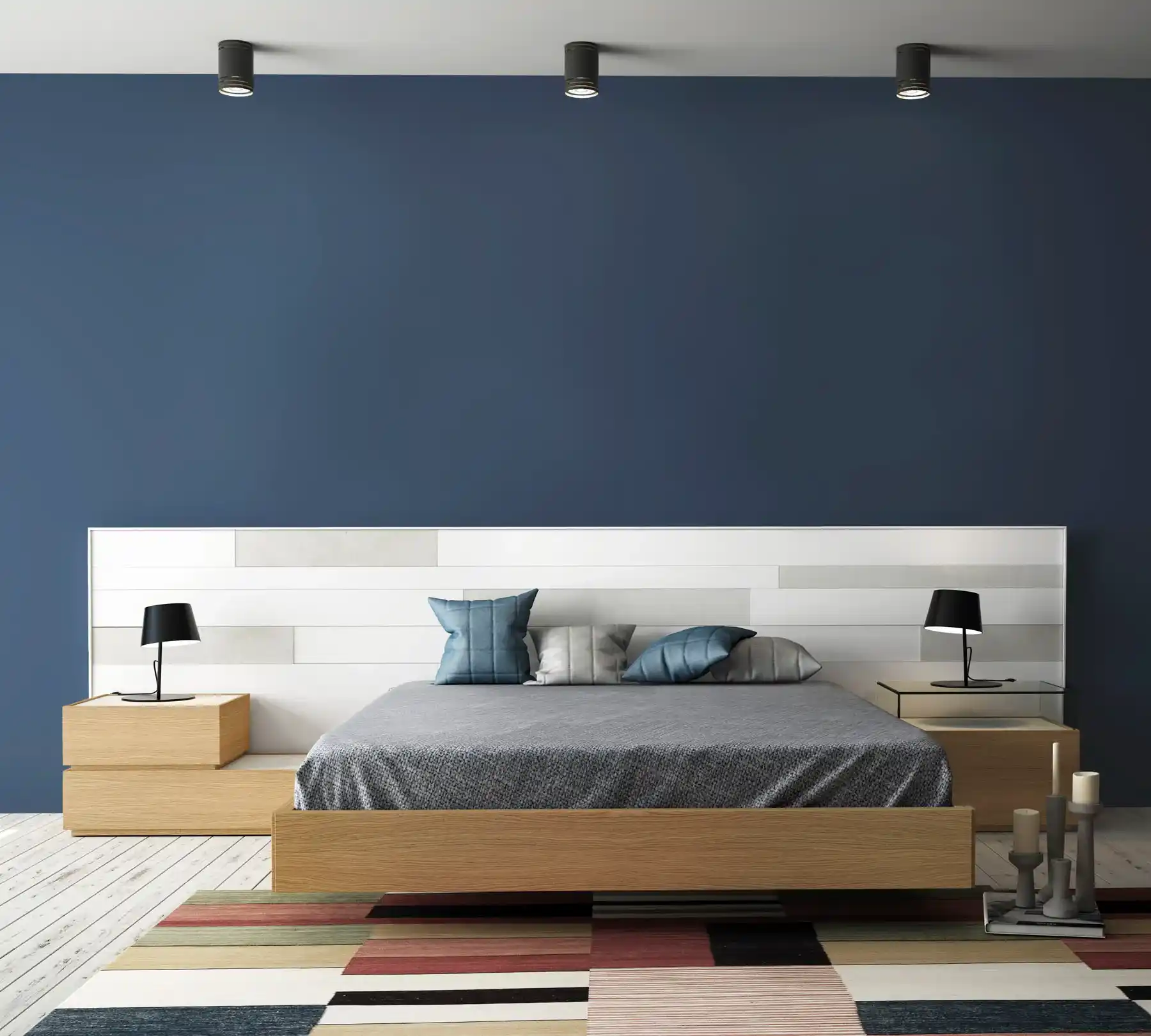 dormitorio cabecal blanco