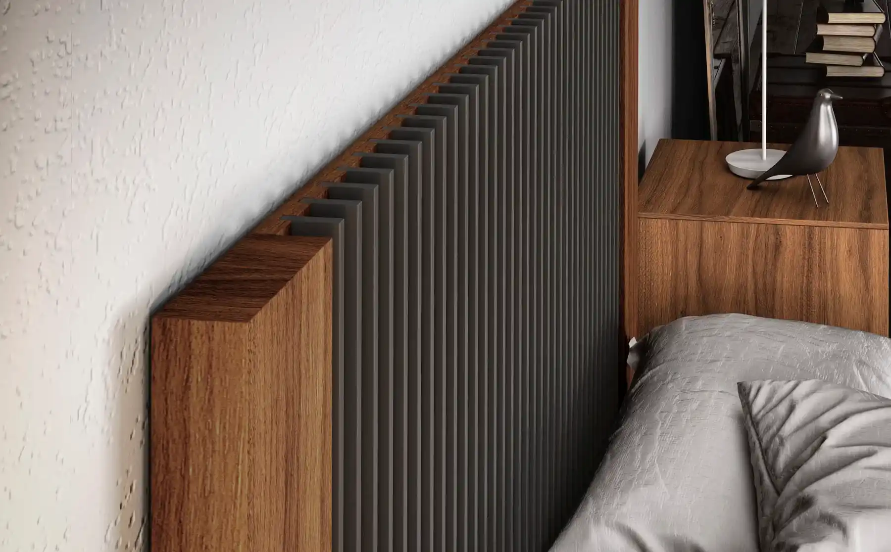 cabecera cama detalle negro