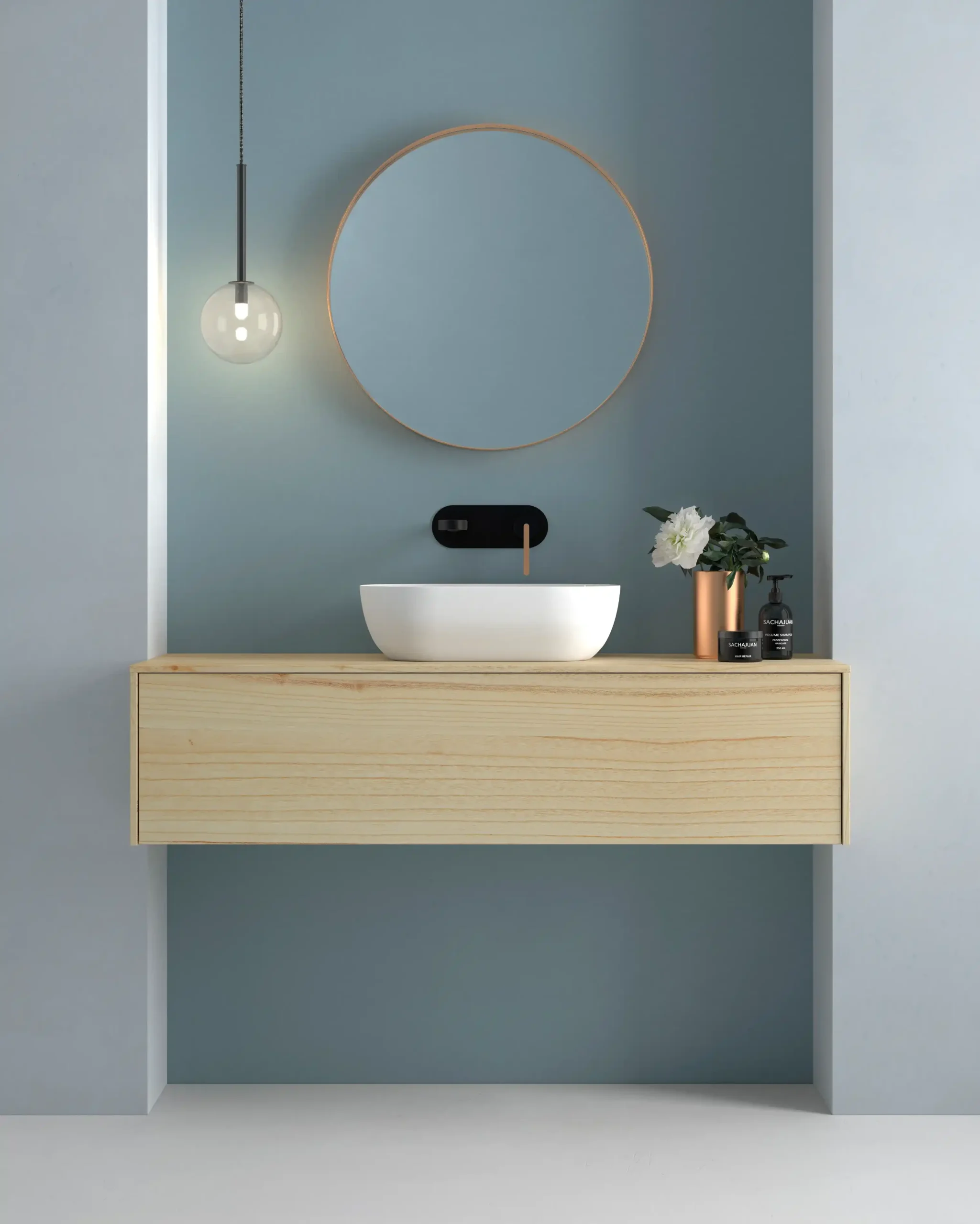 muebles baño con espejo